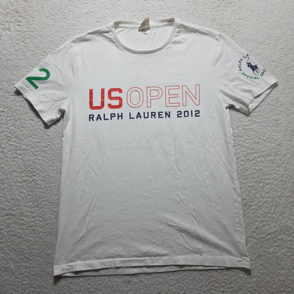Polo Ralph Lauren U.S. Open 2012 Tennis Championship T-Shirt Size Medium Logo